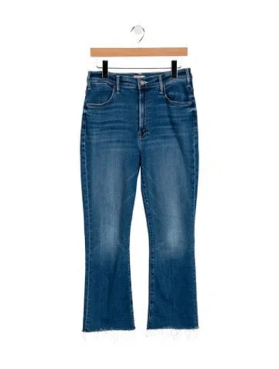 Pre-owned Mother Mid-rise Flared Jeans In Blue