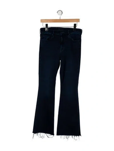 Pre-owned Mother Mid-rise Flared Jeans In Blue