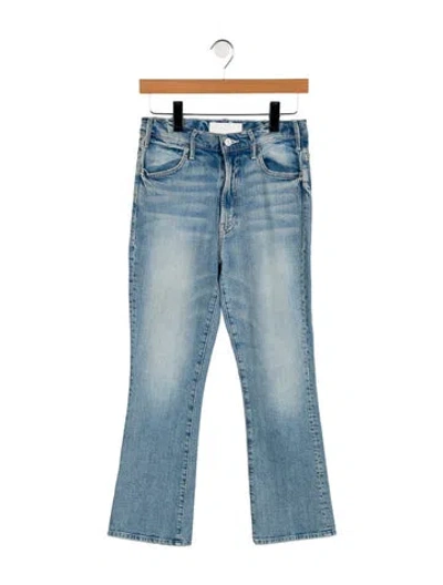 Pre-owned Mother Mid-rise Flared Jeans In Blue
