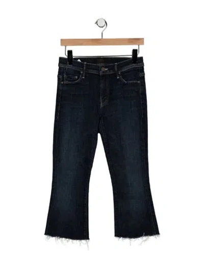 Pre-owned Mother Mid-rise Flared Jeans In Blue
