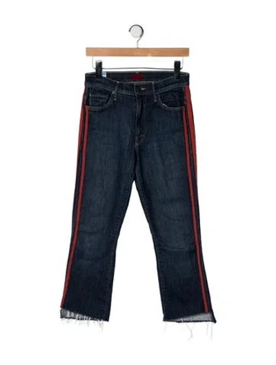 Pre-owned Mother Mid-rise Flared Jeans In Blue