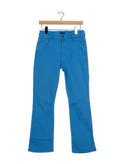 Pre-owned Mother Mid-rise Flared Jeans In Blue