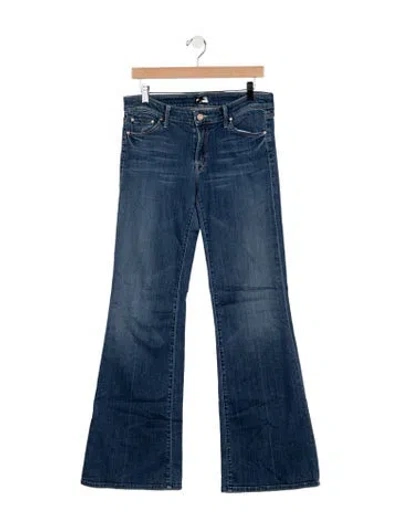 Pre-owned Mother Mid-rise Flared Jeans In Blue