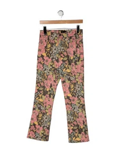 Pre-owned Mother Mid-rise Flared Jeans In Brown