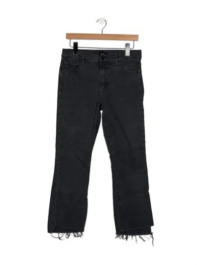 Pre-owned Mother Mid-rise Flared Jeans In Gray