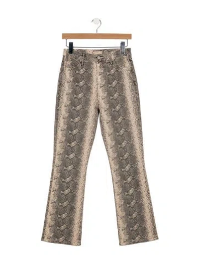 Pre-owned Mother Mid-rise Flared Jeans In Multicolor