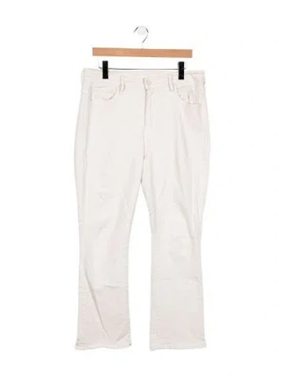 Pre-owned Mother Mid-rise Flared Jeans In Neutral