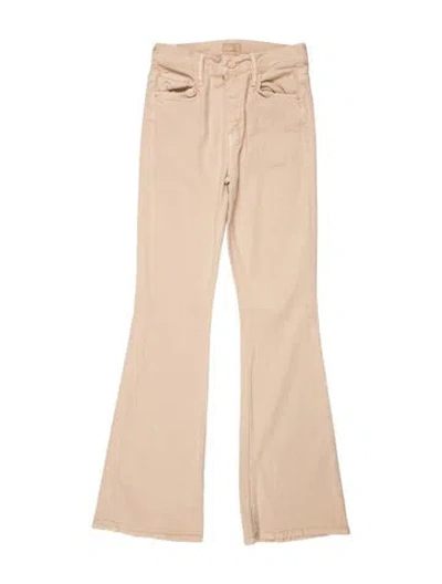 Pre-owned Mother Mid-rise Flared Jeans In Neutral