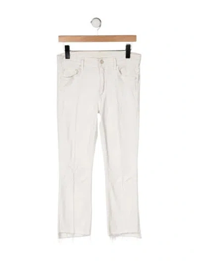 Pre-owned Mother Mid-rise Flared Jeans In Neutral