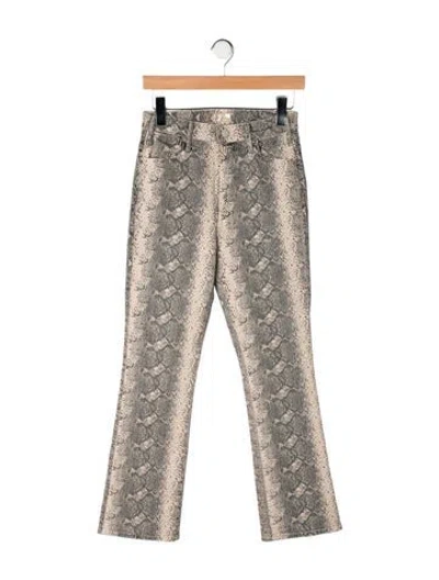 Pre-owned Mother Mid-rise Flared Jeans W/ Tags In Neutrals