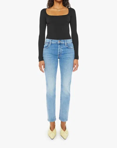 Mother The Mid Rise Hiker Hover Jeans In Full Moon In Multi