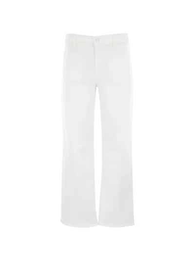 Mother Mid-rise Jeans In White