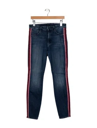 Pre-owned Mother Mid-rise Skinny Leg Jeans