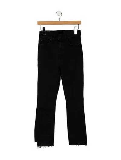 Pre-owned Mother Mid-rise Skinny Leg Jeans In Black