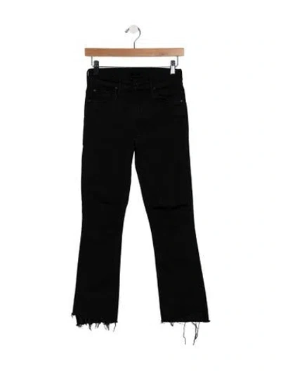 Pre-owned Mother Mid-rise Skinny Leg Jeans In Black