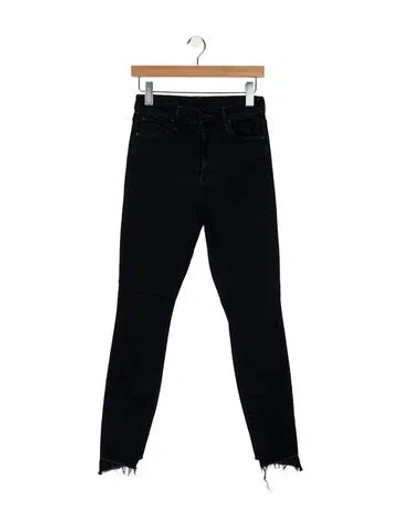 Pre-owned Mother Mid-rise Skinny Leg Jeans In Blue