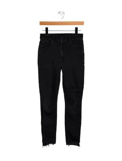 Pre-owned Mother Mid-rise Skinny Leg Jeans In Blue