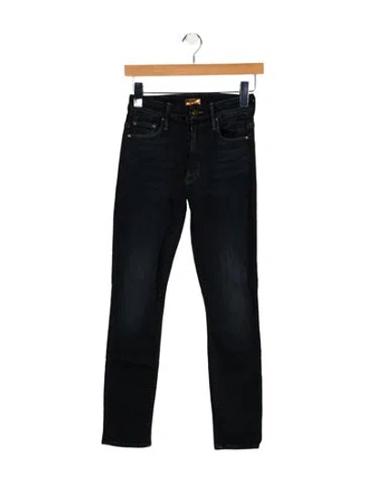Pre-owned Mother Mid-rise Skinny Leg Jeans In Blue