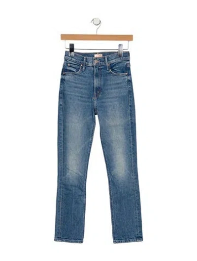 Pre-owned Mother Mid-rise Skinny Leg Jeans In Blue