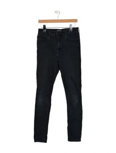 Pre-owned Mother Mid-rise Skinny Leg Jeans In Blue