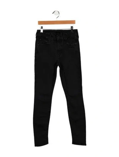 Pre-owned Mother Mid-rise Skinny Leg Jeans In Blue