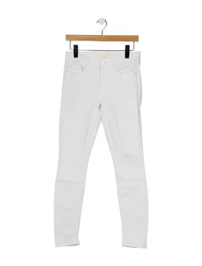 Pre-owned Mother Mid-rise Skinny Leg Jeans In Blue
