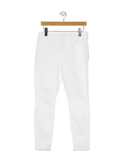 Pre-owned Mother Mid-rise Skinny Leg Jeans In Blue
