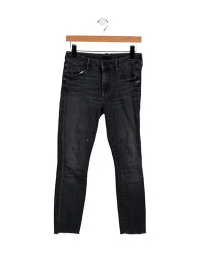 Pre-owned Mother Mid-rise Skinny Leg Jeans In Blue
