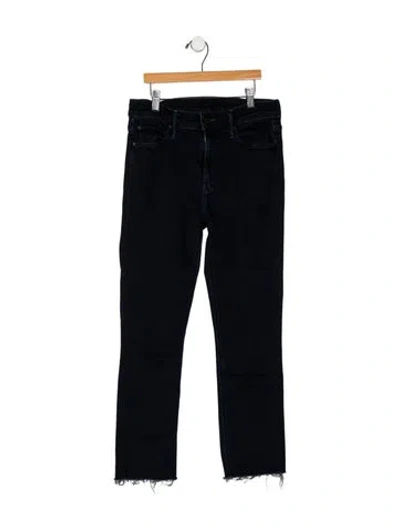 Pre-owned Mother Mid-rise Skinny Leg Jeans In Blue