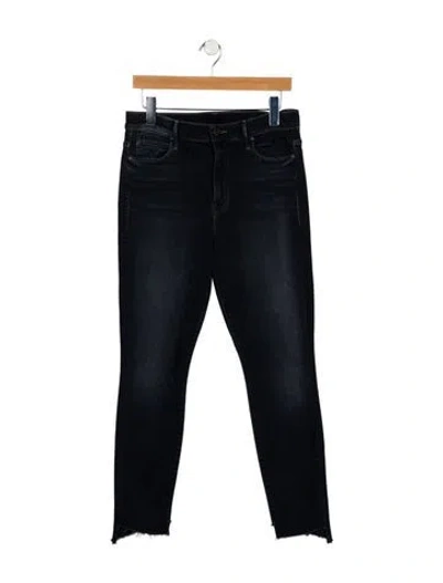 Pre-owned Mother Mid-rise Skinny Leg Jeans In Blue