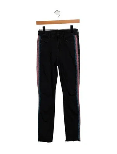 Pre-owned Mother Mid-rise Skinny Leg Jeans In Blue