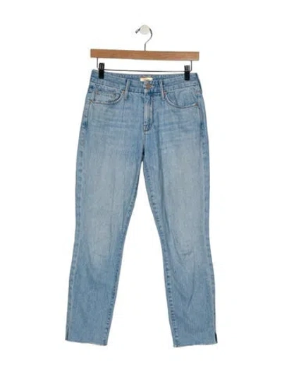 Pre-owned Mother Mid-rise Skinny Leg Jeans In Blue