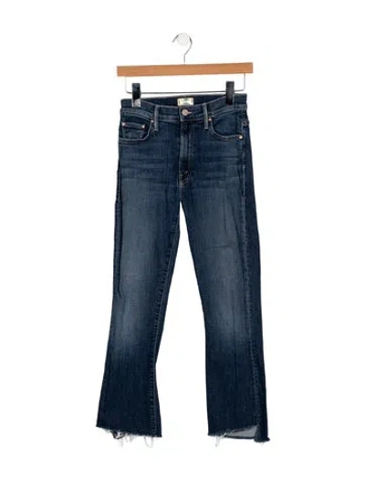 Pre-owned Mother Mid-rise Skinny Leg Jeans In Blue