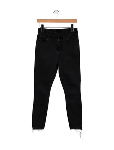 Pre-owned Mother Mid-rise Skinny Leg Jeans In Blue