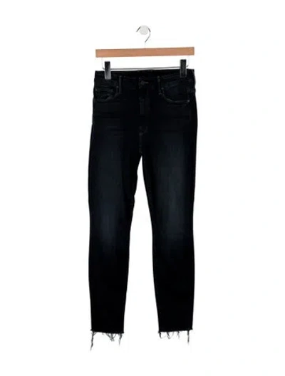Pre-owned Mother Mid-rise Skinny Leg Jeans In Blue