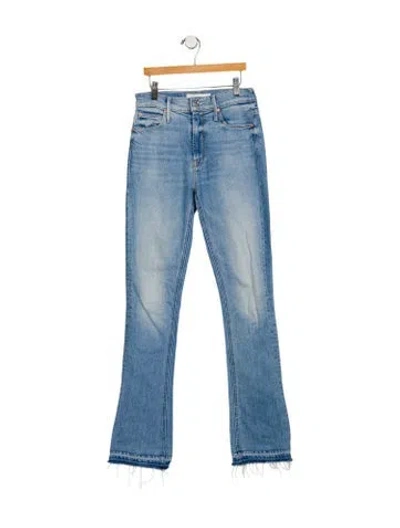 Pre-owned Mother Mid-rise Skinny Leg Jeans In Blue