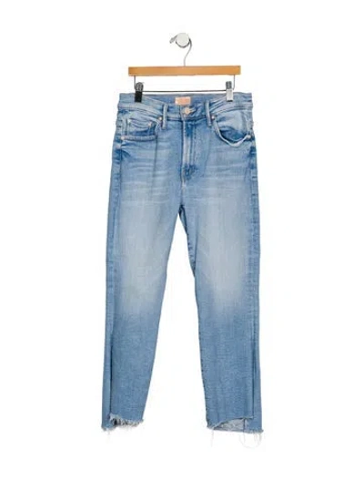 Pre-owned Mother Mid-rise Skinny Leg Jeans In Blue