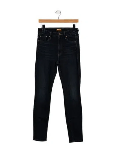 Pre-owned Mother Mid-rise Skinny Leg Jeans In Blue