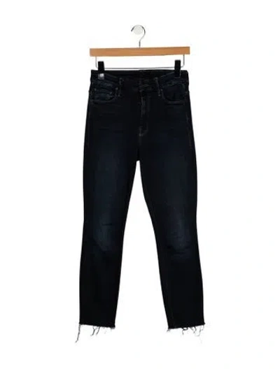 Pre-owned Mother Mid-rise Skinny Leg Jeans In Blue