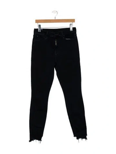 Pre-owned Mother Mid-rise Skinny Leg Jeans In Blue