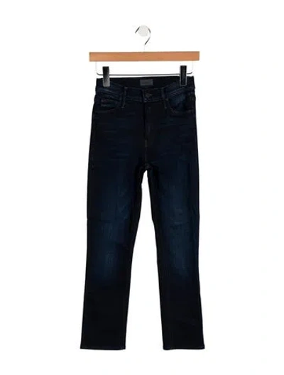 Pre-owned Mother Mid-rise Skinny Leg Jeans In Blue
