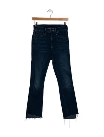 Pre-owned Mother Mid-rise Skinny Leg Jeans In Blue