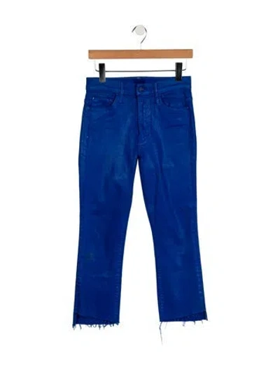 Pre-owned Mother Mid-rise Skinny Leg Jeans In Blue
