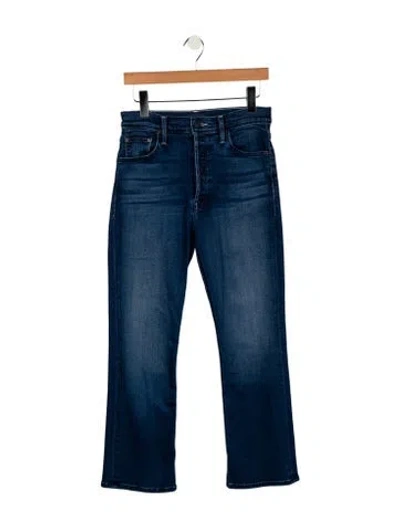 Pre-owned Mother Mid-rise Skinny Leg Jeans In Blue