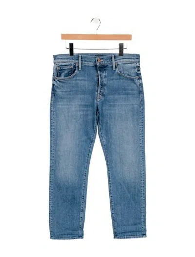 Pre-owned Mother Mid-rise Skinny Leg Jeans In Blue