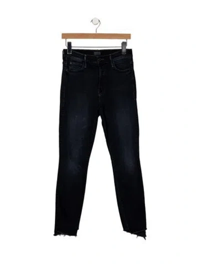 Pre-owned Mother Mid-rise Skinny Leg Jeans In Blue