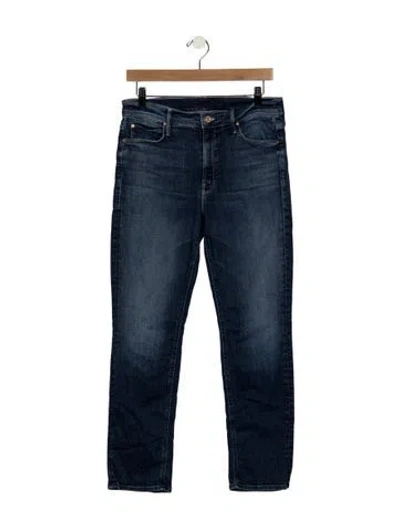 Pre-owned Mother Mid-rise Skinny Leg Jeans In Blue