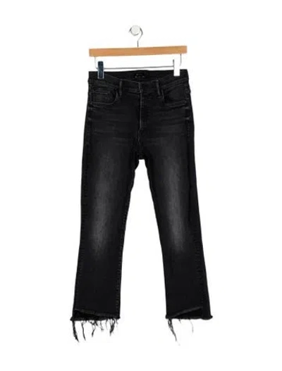 Pre-owned Mother Mid-rise Skinny Leg Jeans In Gray