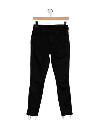 Pre-owned Mother Mid-rise Skinny Leg Jeans In Multi