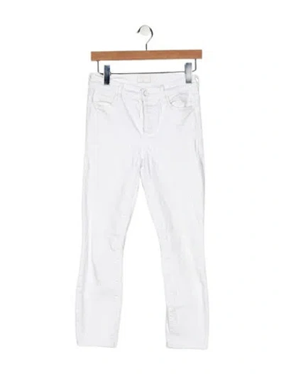 Pre-owned Mother Mid-rise Skinny Leg Jeans In Multi